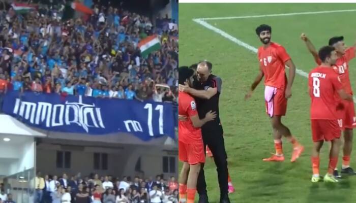 WATCH: 'Vande Mataram' Chants Echo At Kanteerava Stadium After India Beat Kuwait To Win SAFF Championship