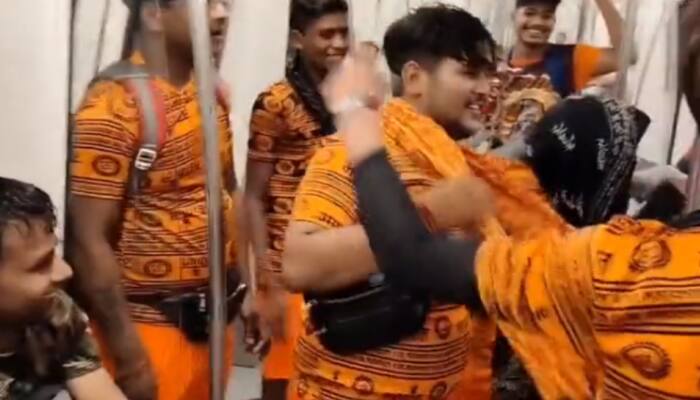 Kanwariyas Spotted Dancing Inside Delhi Metro Train, Video Goes Viral