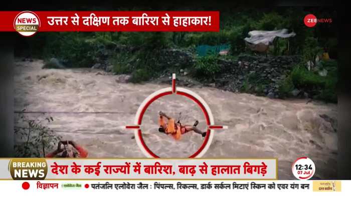 Heavy rains became a problem, these districts on high alert.