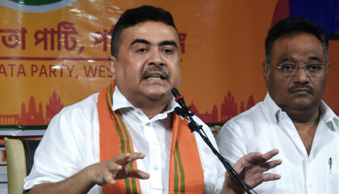 Bengal Panchayat Polls: Police Restrict Suvendu Adhikari's Movement Within His Booth On Polling Day Bengal Panchayat Polls: Police Restrict Suvendu Adhikari's Movement Within His Booth On Polling Day