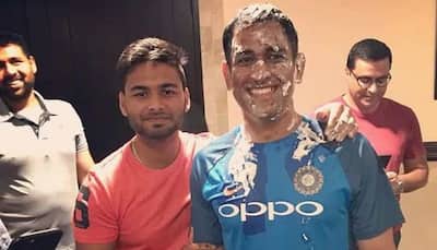 Rishabh Pant Cuts Cake On MS Dhoni's 42nd Birthday, Pens Down Hilarious Message