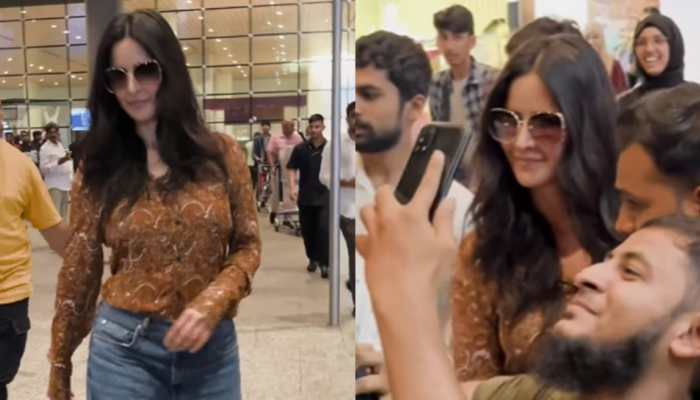 Katrina Kaif Mobbed By Storm Of Fans At Airport, Actress Impresses Netizens By Handling Situation Gracefully
