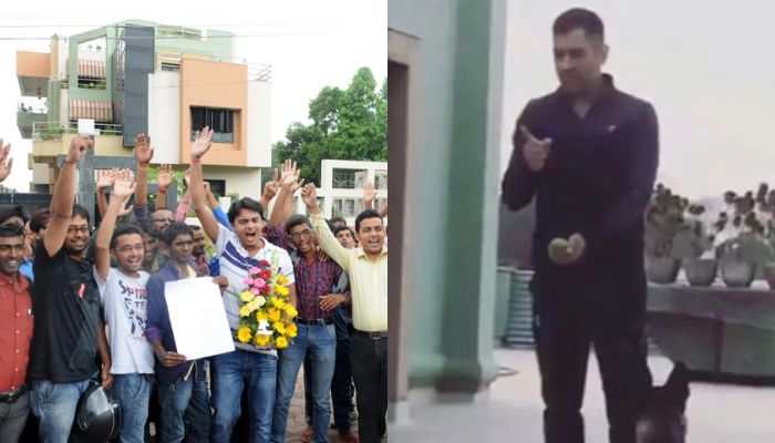 MS Dhoni Waves At Fans From Terrace Of His House In Ranchi On Birthday, Video Goes Viral - Watch MS Dhoni Waves At Fans From Terrace Of His House In Ranchi On Birthday, Video Goes Viral - Watch