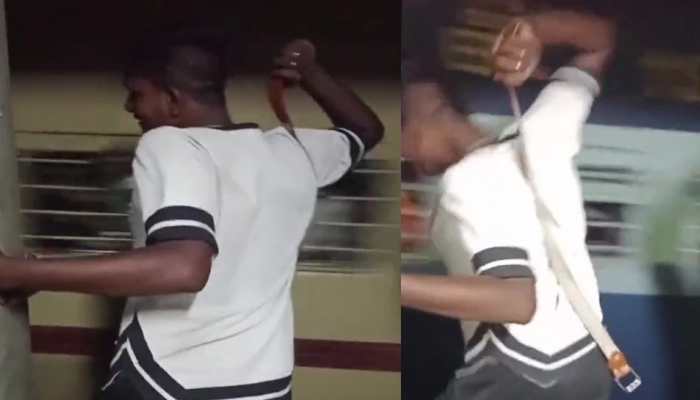 Viral Shocking Video: Man Attacks Train Passengers With Belt, Raises Safety Concerns, Watch