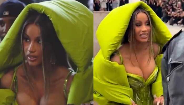 Cardi B Turns Head In Gaurav Gupta&#039;s Plunging Gown At Paris Fashion Week