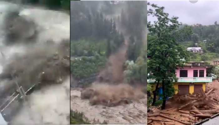 Scary Visuals: Heavy Rains, Landslides, Flash Floods, River Fury Give Himachal Sleepless Time
