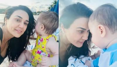 Preity Zinta Drops Adorable Pictures Of Her Twins After Their Mundan Ceremony