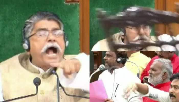 Watch: Opposition Protests In Bihar Assembly Against Tejashwi Yadav, BJP MLA Raises Chair Against Speaker