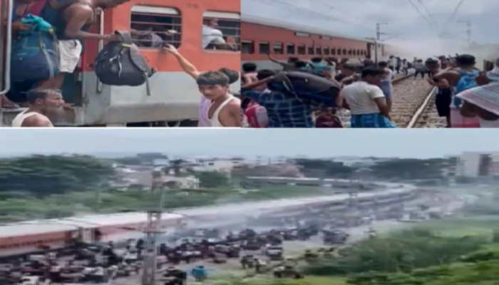 Watch: Passengers Get Off Dibrugarh-Kanyakumari Vivek Express Train In Odisha As Smoke Comes Out Of A Coach