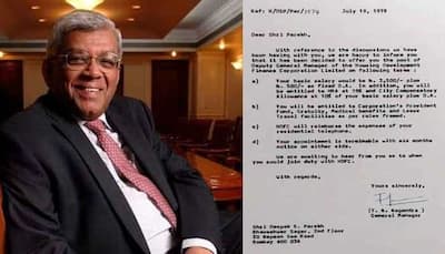 Former HDFC Chairman Deepak Parekh's 1978 Job Offer Letter Goes Viral; Do You Know What Was His Salary 45 Years Ago?