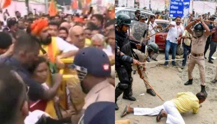 BJP Leader Killed During &#039;BRUTAL&#039; Lathicharge Amid Protests In Patna, Bihar Police Denies