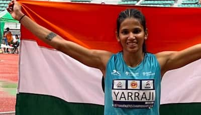 Jyothi Yarraji Clinches Gold In Asian Athletics Championships; Ajay Kumar Saroj, Abdulla Aboobacker Get Top Honours Too