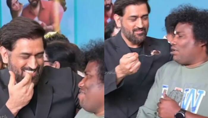 Watch: MS Dhoni And Jawan Actor Yogi Babu Feed Cake To Each Other At Film Let’s Get Married’s Music Launch, Video Goes Viral