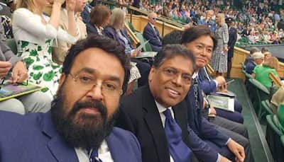 Mohanlal Drops Pics From Wimbledon Match In London