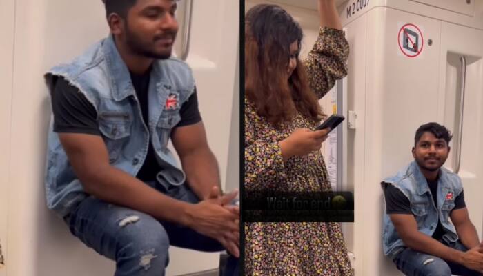 Man’s Invisible Seat Prank On Delhi Metro Leaves Commuter Perplexed: Watch