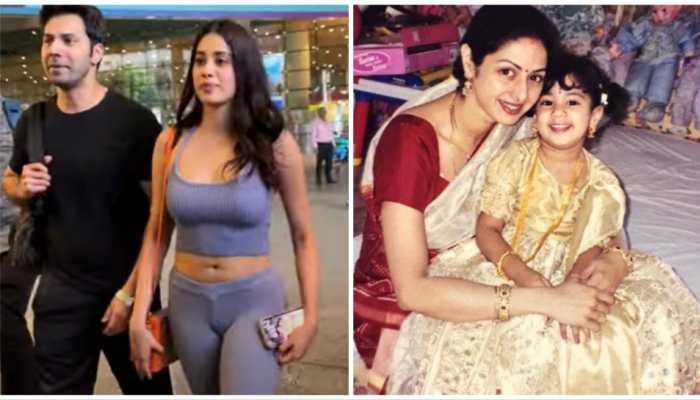 Janhvi Kapoor Spotted At Mumbai Airport, Actor Has Mom Sridevi's Pic As Her Phone Wallpaper
