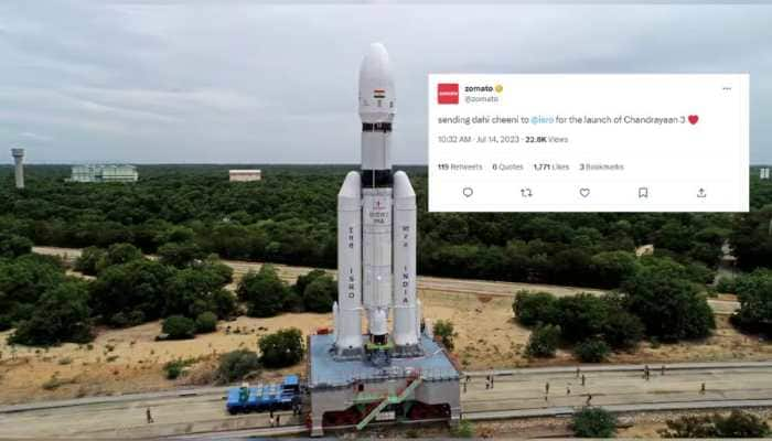 Zomato’s Tweet Of Sending ‘Dahi Cheeni’ To ISRO On Chandrayaan-3 Launch Goes Viral; Netizens React