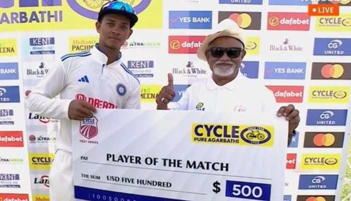 &#039;Ye Kaisa Award Hai...&#039;, Fans In Shock As Yashasvi Jaiswal Gets 500$ As Cash Prize After Winning Player Of The Match Award