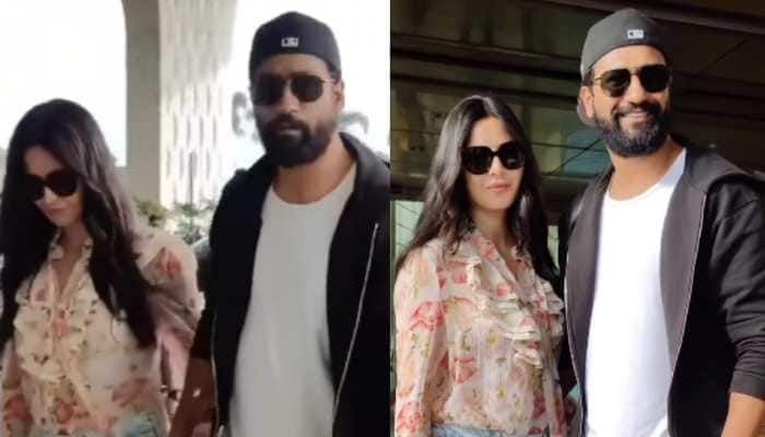 Lovebirds Vicky Kaushal And Katrina Kaif Fly Out For A Romantic Vacay Ahead Of Actress&#039; Birthday - Watch