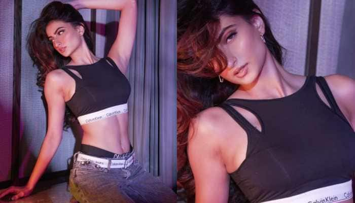 Palak Tiwari Stuns In Black Bralette, Grey Bottoms; Fans Call Her Disha Patani&#039;s &#039;Competition&#039; - Watch