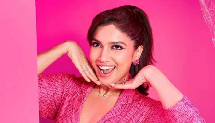 Bhumi Pednekar Channels Her Inner Barbie, Actor Glams Up In Pink Pantsuit 