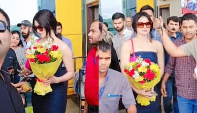 Urvashi Rautela Gets Mobbed At Bhopal Airport By Fans - Watch