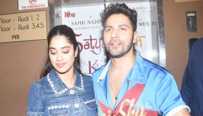 Varun Dhawan, Janhvi Kapoor Pleasantly Surprise Fans At Special Screening Of Bawaal