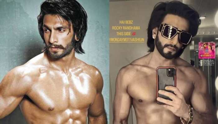 Ranveer Singh Drops Thirst Trap On Social Media, Flaunts His Washboards Abs