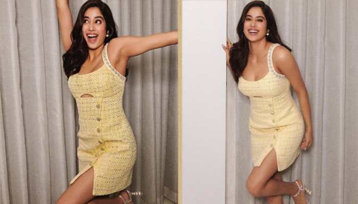 Janhvi Kapoor Stuns In A Gorgeous Mini Dress, Beaded Heels; Price Of Her Look Will Make Your Jaws Drop