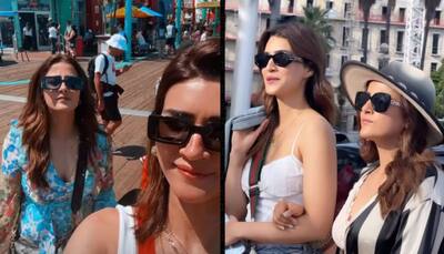 Kriti Sanon Shares A Glimpse Of Her All-Girls US Vacay With Sister Nupur Sanon