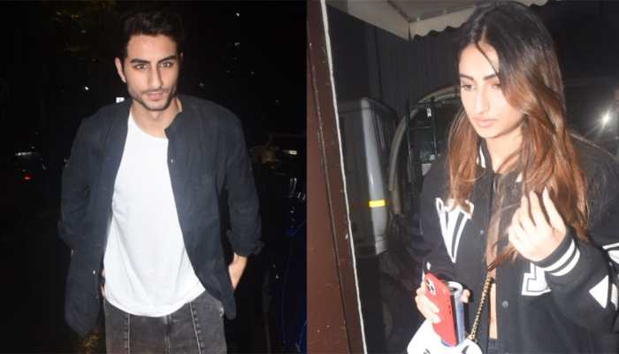 Ibrahim Ali Khan, Palak Tiwari Step Out For Movie Date, Saif Ali Khan&#039;s Son Spotted Holding On Her Jacket