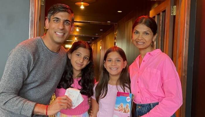 UK PM Rishi Sunak hops in the &#039;Barbenheimer&#039; trend with family; shares pic