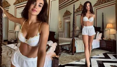 Amy Jackson Sizzles In White Bralette And Shorts, Drops Photo Dump From Vacay Ft Beau Ed Westwick