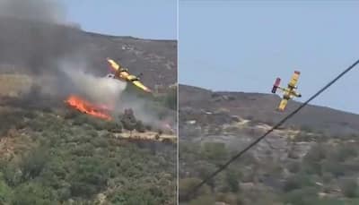 Plane Crashes In Greece While Fighting Wildfire, Both Pilots Dead: Watch Video