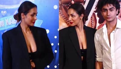 Malaika Arora Grabs Eyeballs In Plunging Tube Top, Blazer At 'Rocky Aur Rani Kii Prem Kahaani' Screening