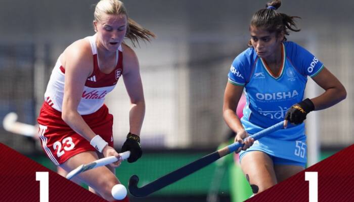 Indian Women's Hockey Team Come-From Behind To Draw 1-1 With England