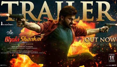 Ram Charan Shares His Father Chiranjeevi's Action-Packed Trailer Of Bholaa Shankar