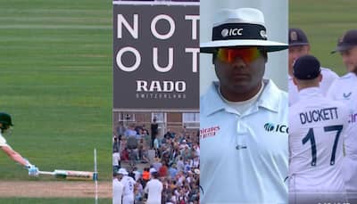 India Umpire Nitin Menon Gets High Praise After 'BRAVE' Decision Under Pressure During 5th Ashes Test; WATCH