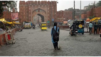 Heavy Rainfall Wreaks Havoc In Jaipur, Traffic Hits, Markets Under Water