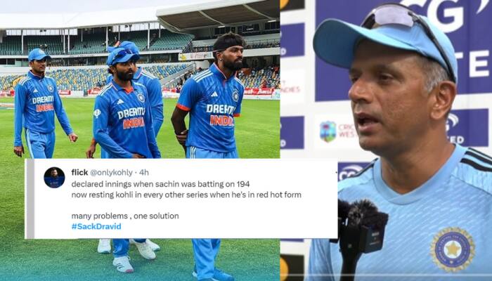 &#039;Sack Rahul Dravid&#039;: Upset India Fans Slam Head Coach, Rohit Sharma After India Lose To West Indies In 2nd ODI