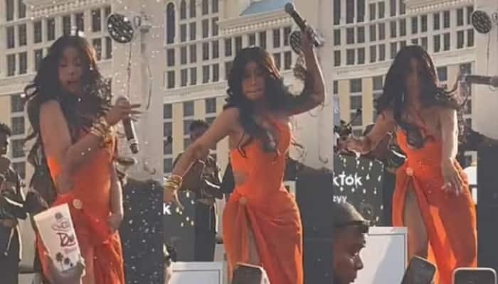 Cardi B Throws Her Mike From Stage As Fans Throw Drinks On Her - Watch