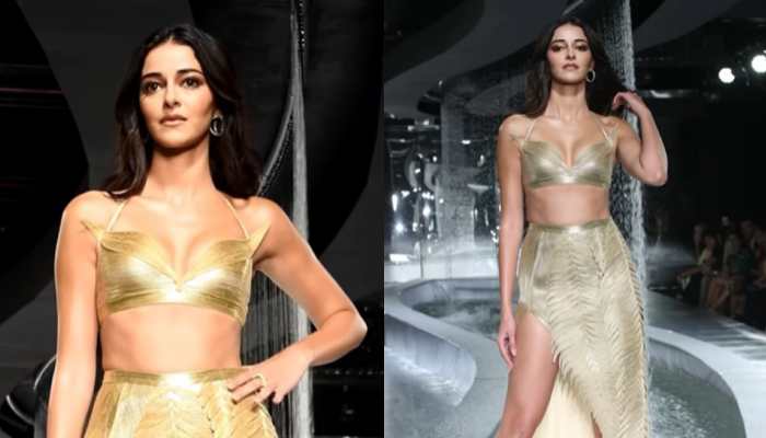 Ananya Panday Turns &#039;Golden Bird&#039; As She Walks The Ramp At India Couture Week 2023, Reveals Her Favourite Outfit