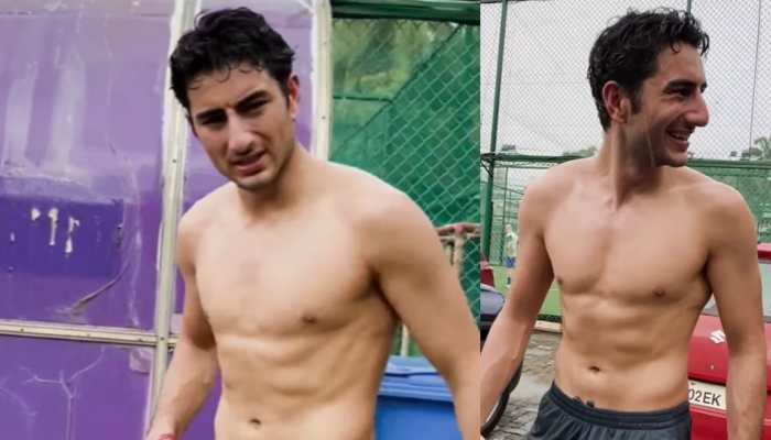 Netizens Drool Over Ibrahim Ali Khan&#039;s Shirtless Look, Say &#039;He Looks Exactly Like 90s Saif&#039; - Watch