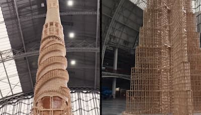 World’s Tallest Tower Of Wooden Toy Blocks Comes Crashing Down: Netizens React