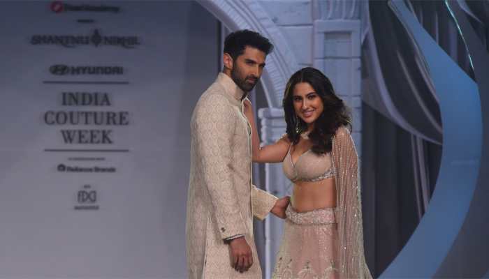 Sara Ali Khan, Aditya Roy Kapur Display Sizzling Chemistry On Ramp, Disha Patani Exudes Glam In Shimmery Top, High-Slit Skirt