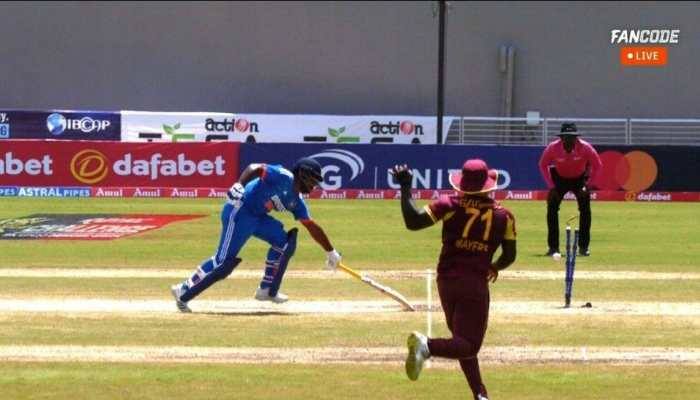 India Vs West Indies 1st T20: Fans Compare Sanju Samson Run-Out To MS Dhoni’s Dismissal In 2019 World Cup