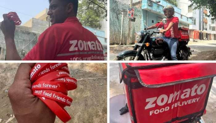 Zomato CEO Deepinder Goyal Personally Presents Food &amp; Bracelets To Delivery Executives &amp; Customers On Friendship Day, Shares Pics