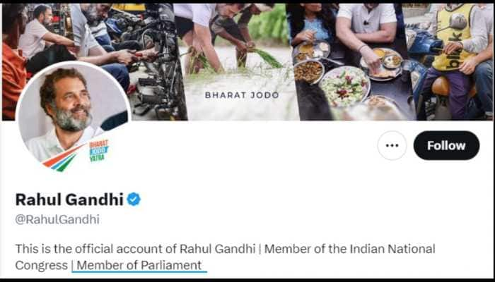 Rahul Gandhi Changes His Twitter Bio To &#039;Member Of Parliament&#039;