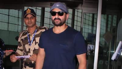 Saif Ali Khan Looks Dapper In Casuals As He Heads To Hyderabad For 'Devara' Shoot