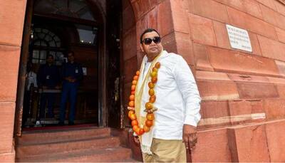 AAP MP Wears Garland Of Tomatoes To Parliament; Rajya Sabha Chairman Reacts